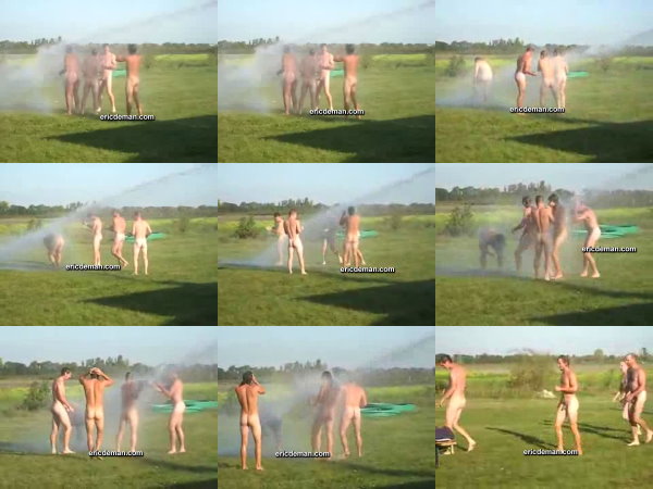 nude firemen outside