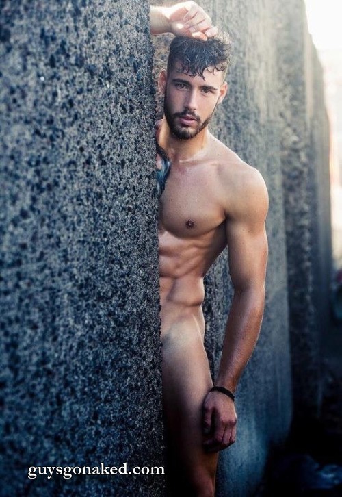 Sexy male fitness model